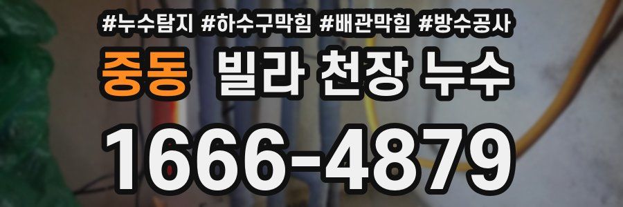 중동 빌라 천장 누수