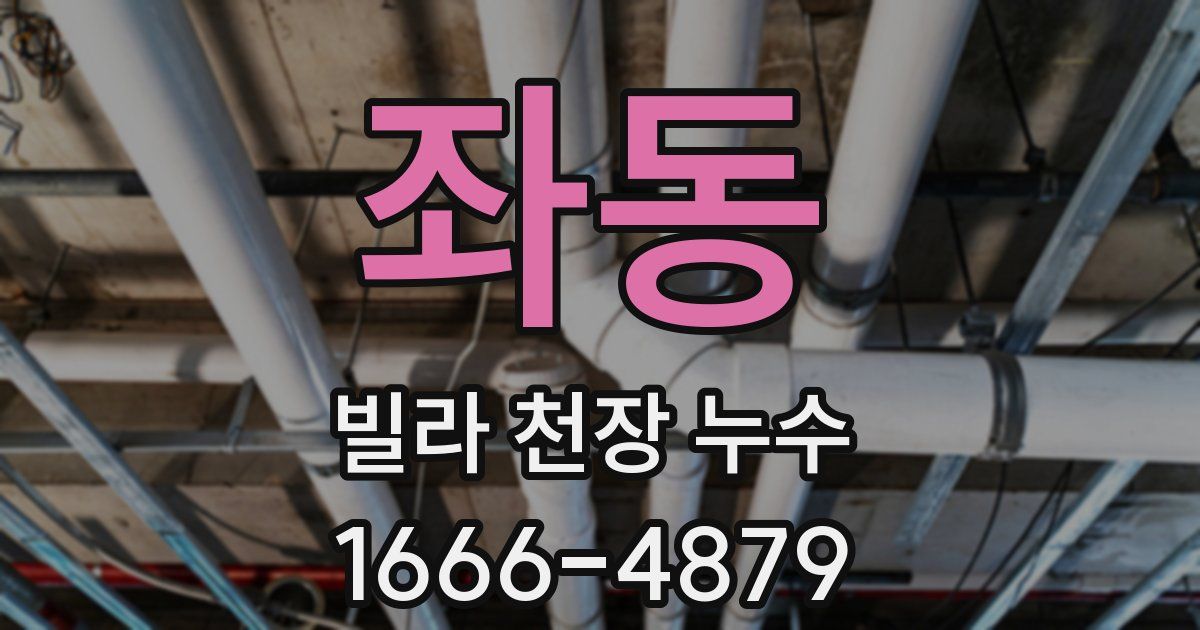 좌동 빌라 천장 누수