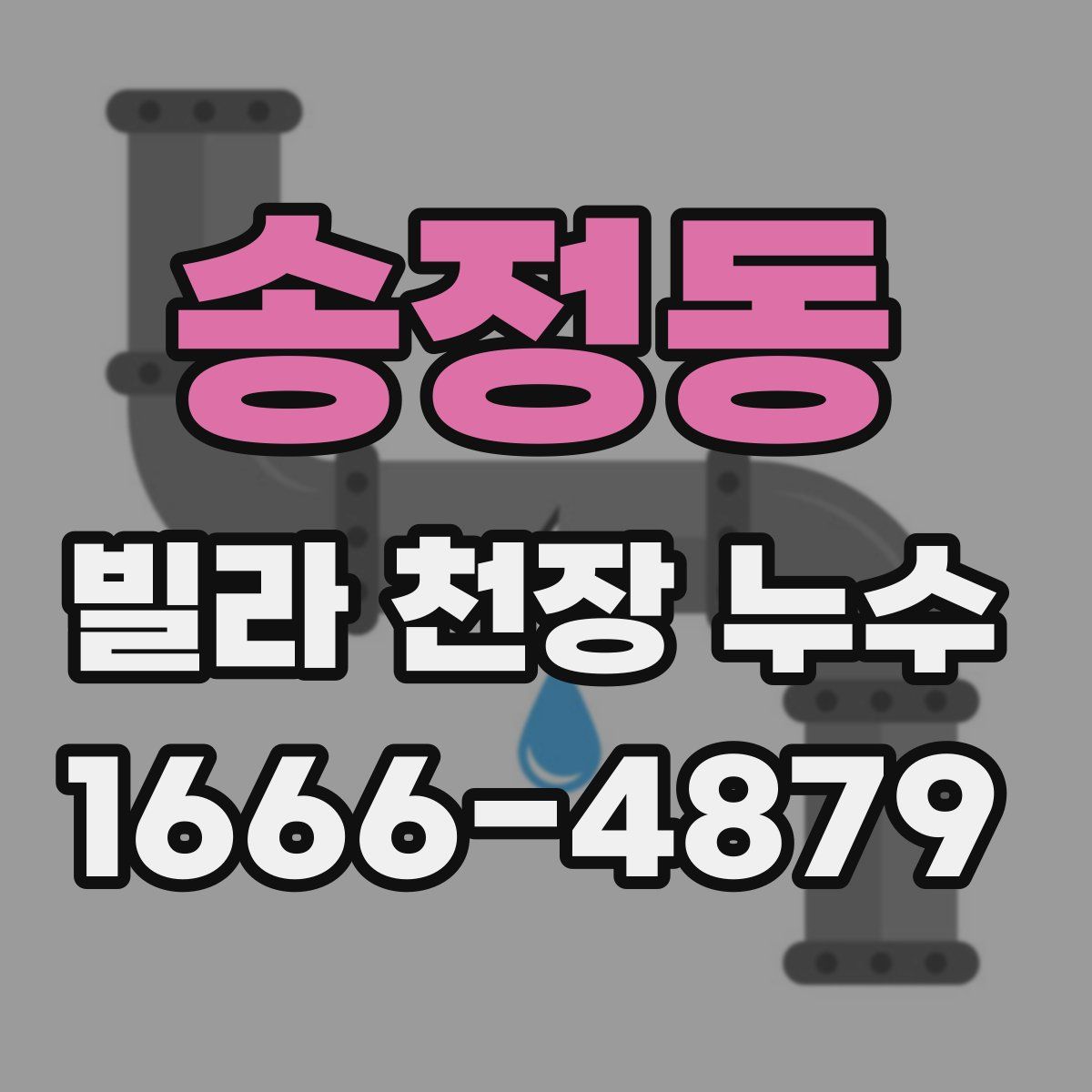 송정동 빌라 천장 누수