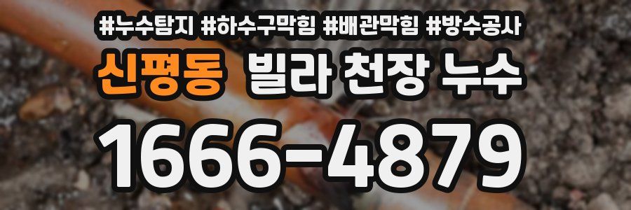 신평동 빌라 천장 누수