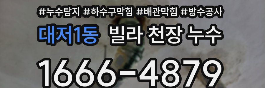 대저1동 빌라 천장 누수