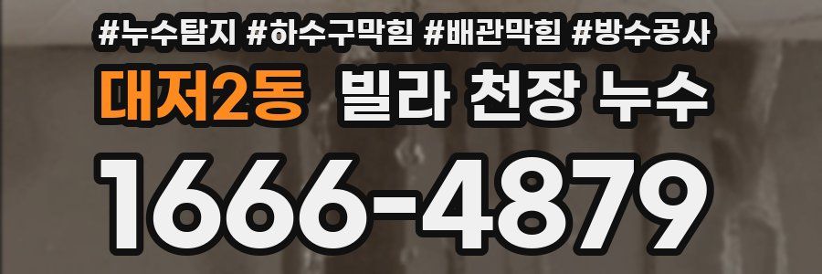 대저2동 빌라 천장 누수