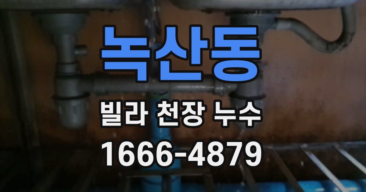 녹산동 빌라 천장 누수