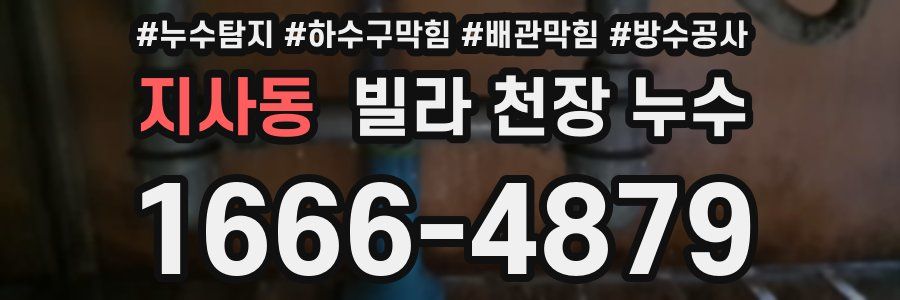 지사동 빌라 천장 누수