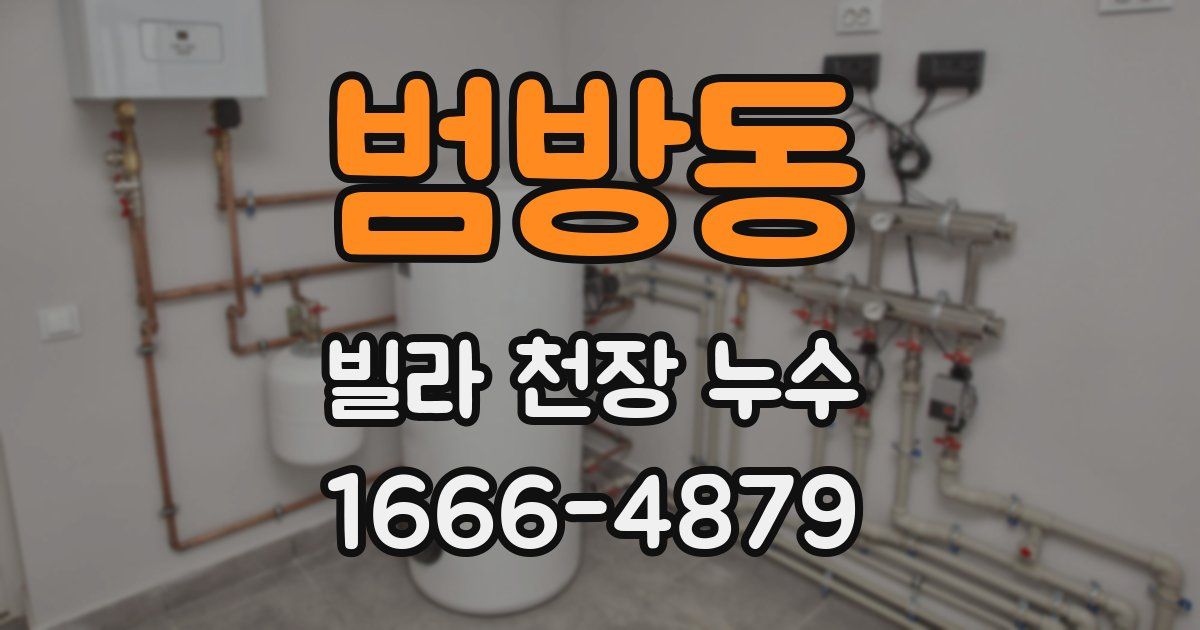 범방동 빌라 천장 누수