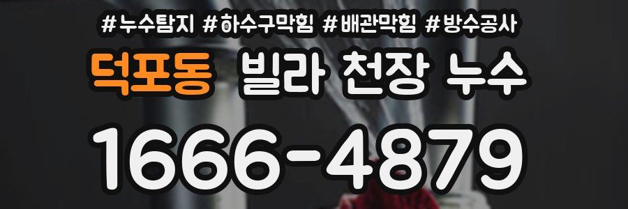 덕포동 빌라 천장 누수