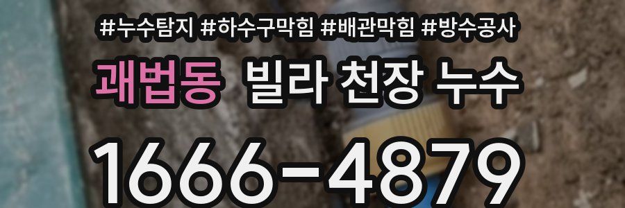 괘법동 빌라 천장 누수