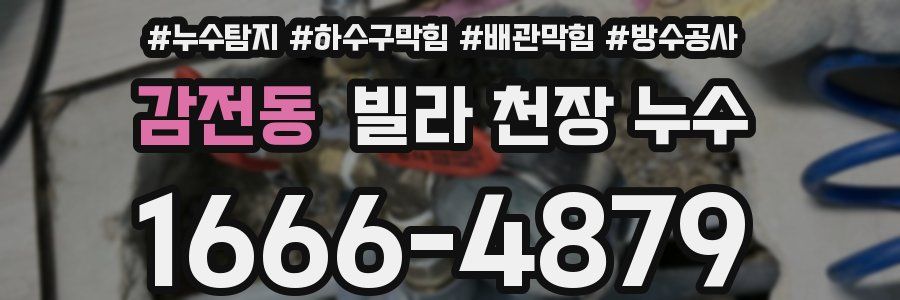 감전동 빌라 천장 누수