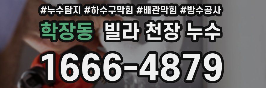 학장동 빌라 천장 누수
