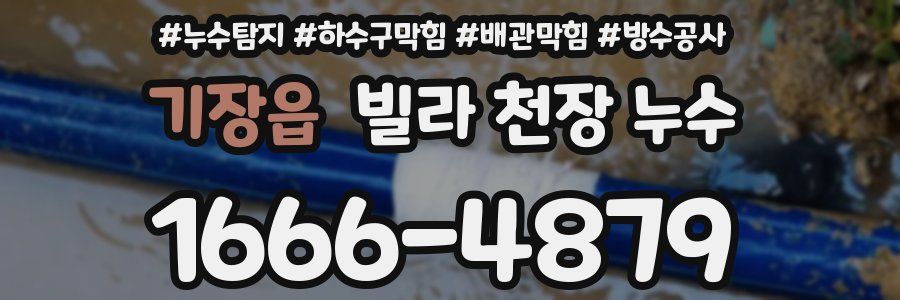 기장읍 빌라 천장 누수