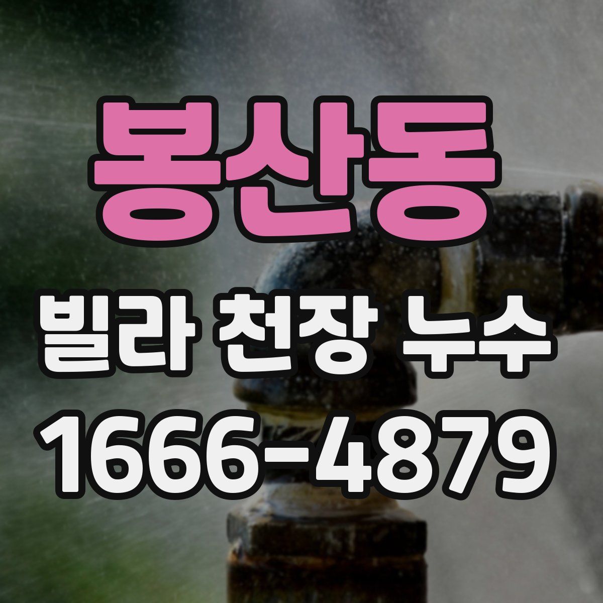 봉산동 빌라 천장 누수