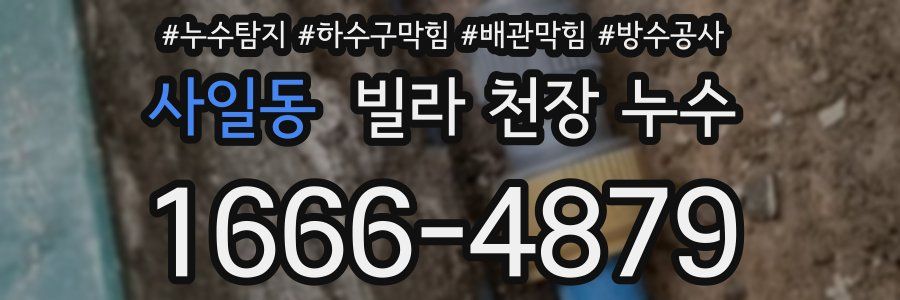 사일동 빌라 천장 누수