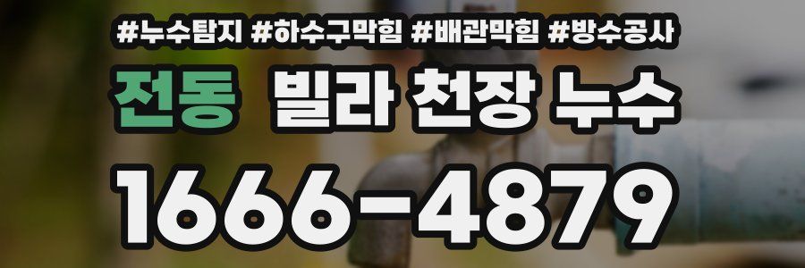 전동 빌라 천장 누수