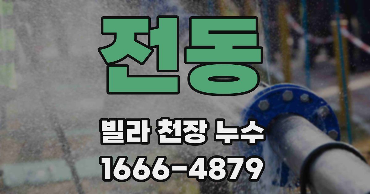 전동 빌라 천장 누수