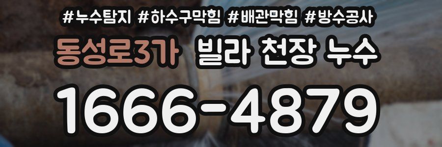 동성로3가 빌라 천장 누수