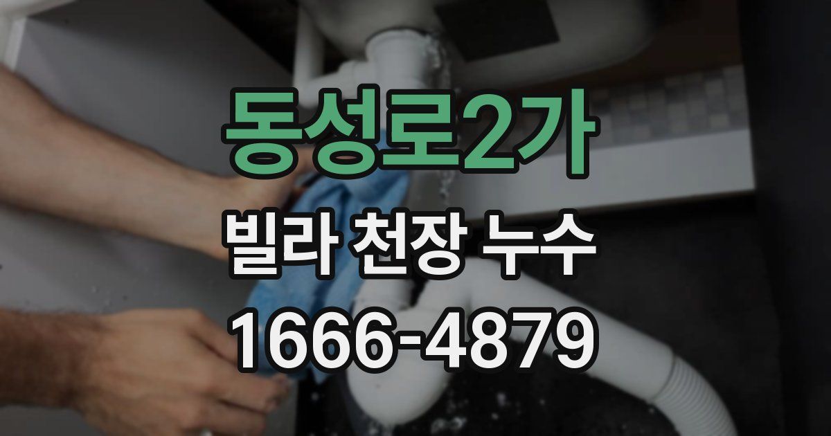 동성로2가 빌라 천장 누수