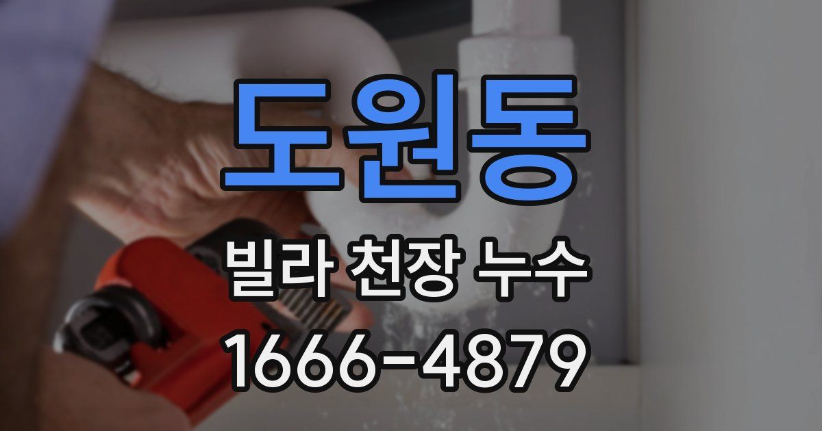도원동 빌라 천장 누수