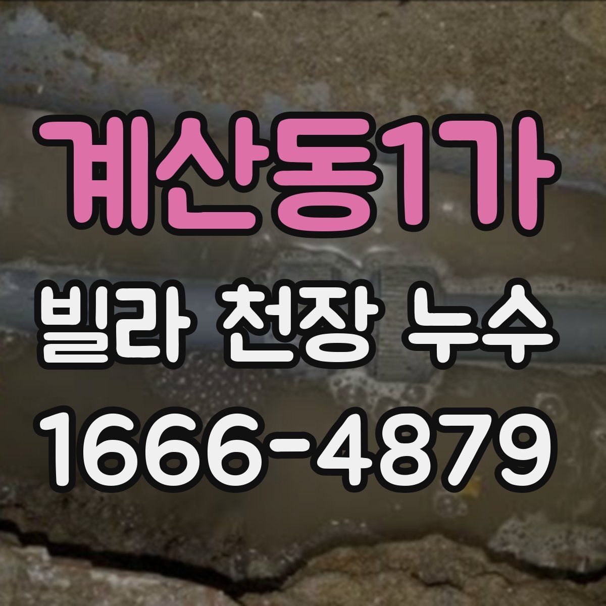 계산동1가 빌라 천장 누수