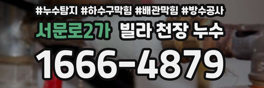 서문로2가 빌라 천장 누수