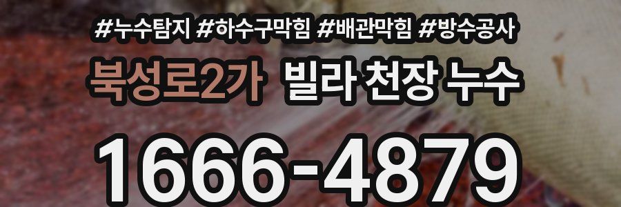 북성로2가 빌라 천장 누수