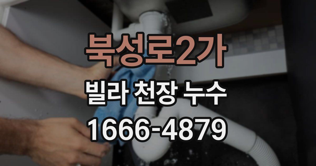 북성로2가 빌라 천장 누수