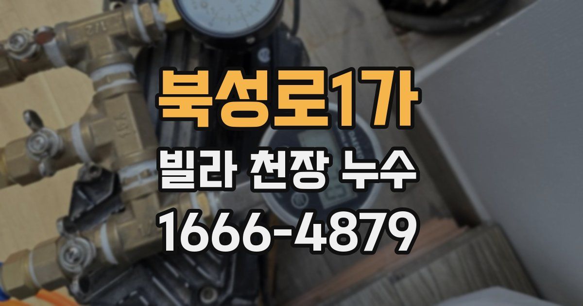 북성로1가 빌라 천장 누수