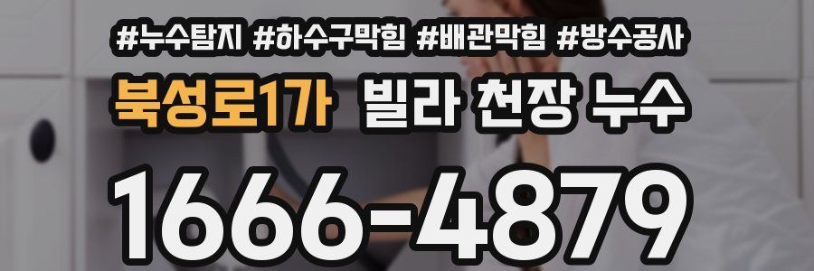 북성로1가 빌라 천장 누수