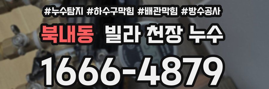 북내동 빌라 천장 누수
