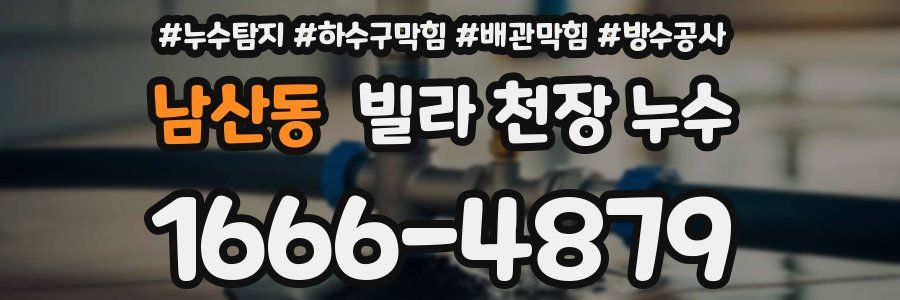 남산동 빌라 천장 누수
