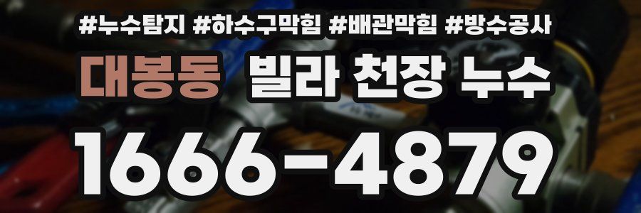 대봉동 빌라 천장 누수
