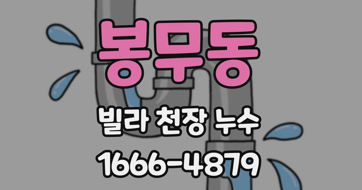 봉무동 빌라 천장 누수