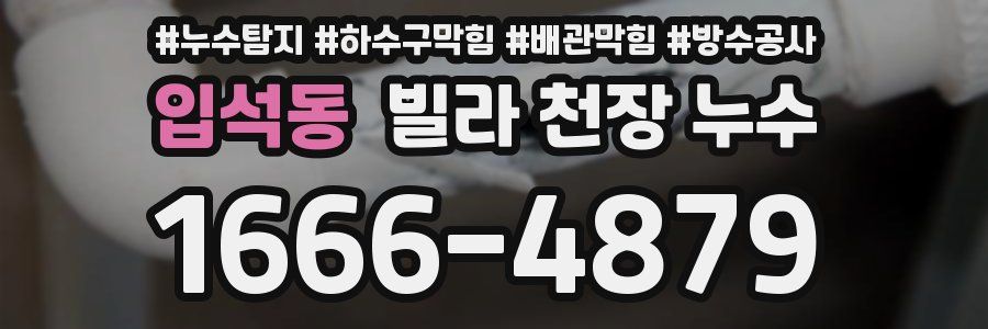 입석동 빌라 천장 누수