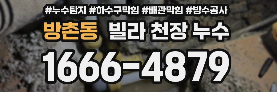 방촌동 빌라 천장 누수