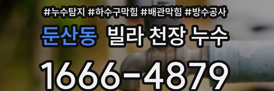 둔산동 빌라 천장 누수