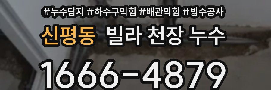 신평동 빌라 천장 누수