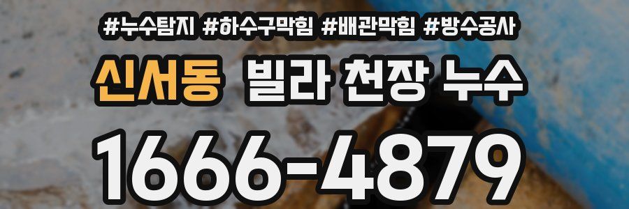 신서동 빌라 천장 누수