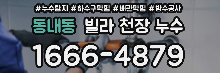 동내동 빌라 천장 누수