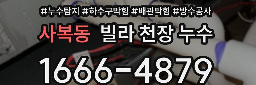 사복동 빌라 천장 누수