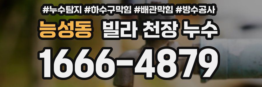 능성동 빌라 천장 누수