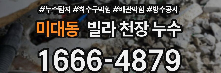 미대동 빌라 천장 누수