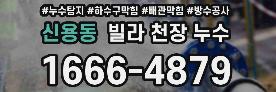 신용동 빌라 천장 누수