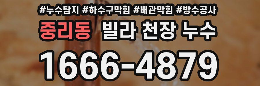 중리동 빌라 천장 누수