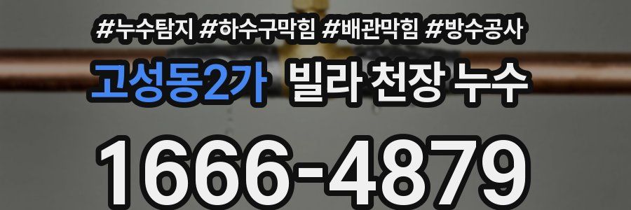 고성동2가 빌라 천장 누수