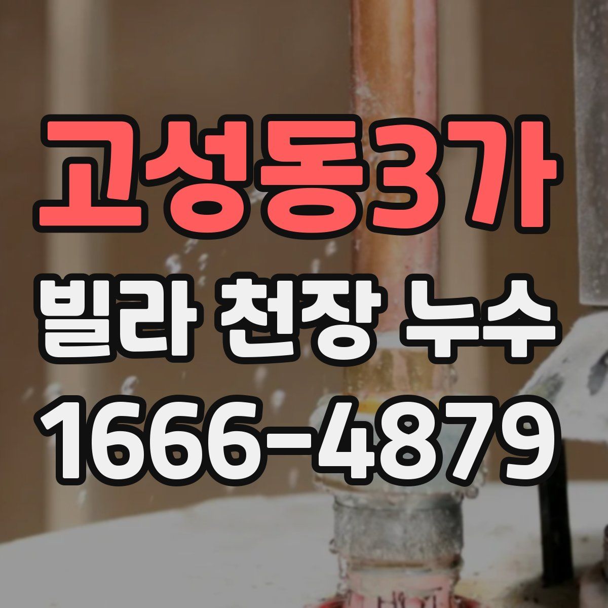 고성동3가 빌라 천장 누수