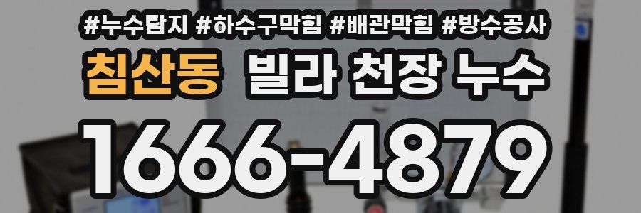침산동 빌라 천장 누수