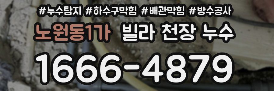 노원동1가 빌라 천장 누수