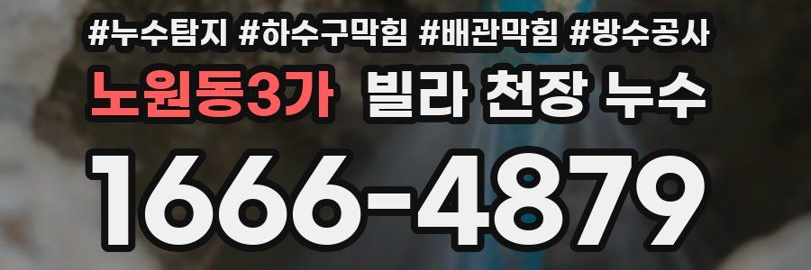 노원동3가 빌라 천장 누수