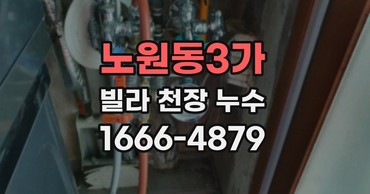 노원동3가 빌라 천장 누수
