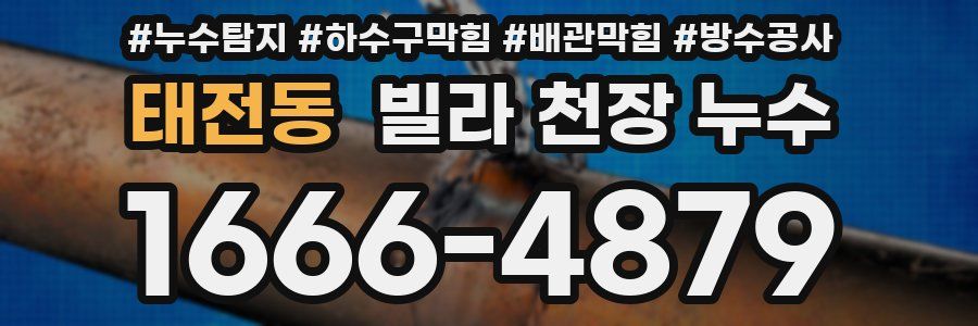 태전동 빌라 천장 누수