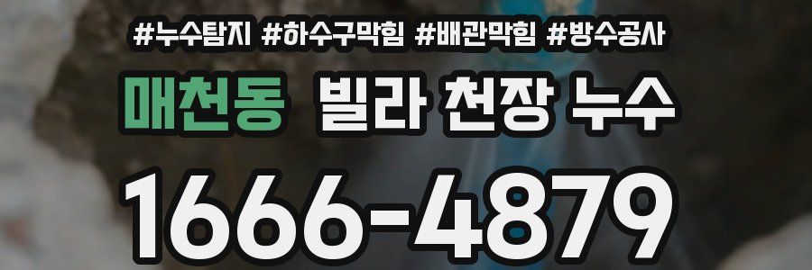 매천동 빌라 천장 누수